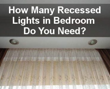 how many recessed lights in bedroom