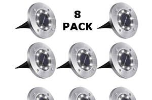 waterproof solar disk lights