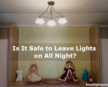 is it safe to leave lights on all night